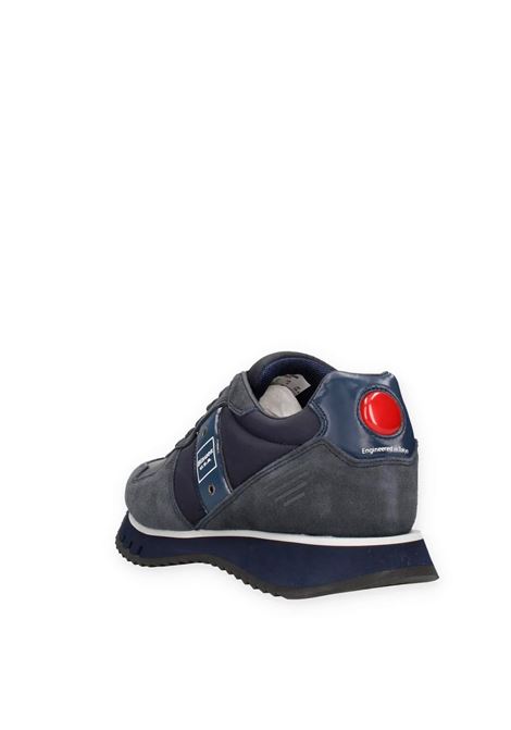 Sneakers blauer uomo f5 queens01 wax navy grey a25 BLAUER | F5QUEENS01/WAXNVY/GRY NAVY GREY